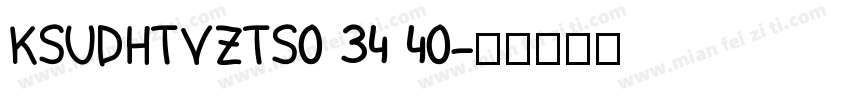 KSUDHTVZTS0 34 40字体转换